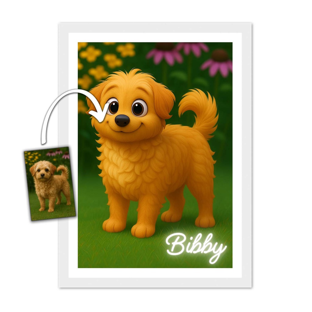 Dein Hundebild im digitalen Comic Style